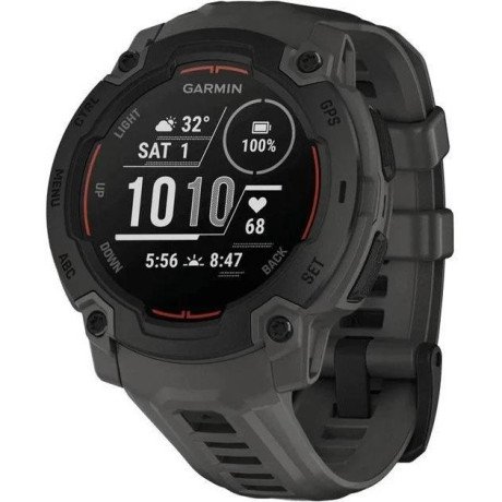 Смарт-годинник Garmin Instinct E 45mm Black with Charcoal Band (010-02933-00)  Фото №0