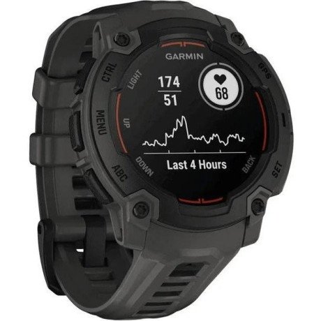 Смарт-годинник Garmin Instinct E 45mm Black with Charcoal Band (010-02933-00)  Фото №1