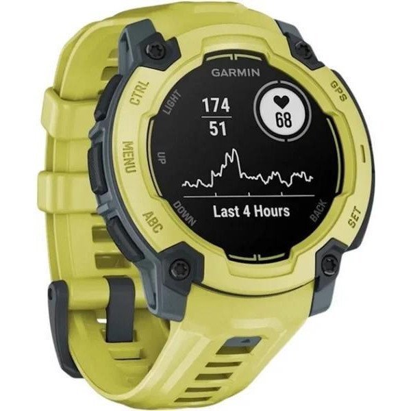 Смарт-годинник Garmin Instinct E 45mm Electric Lime with Electric Lime Band (010-02933-01)  Фото №5