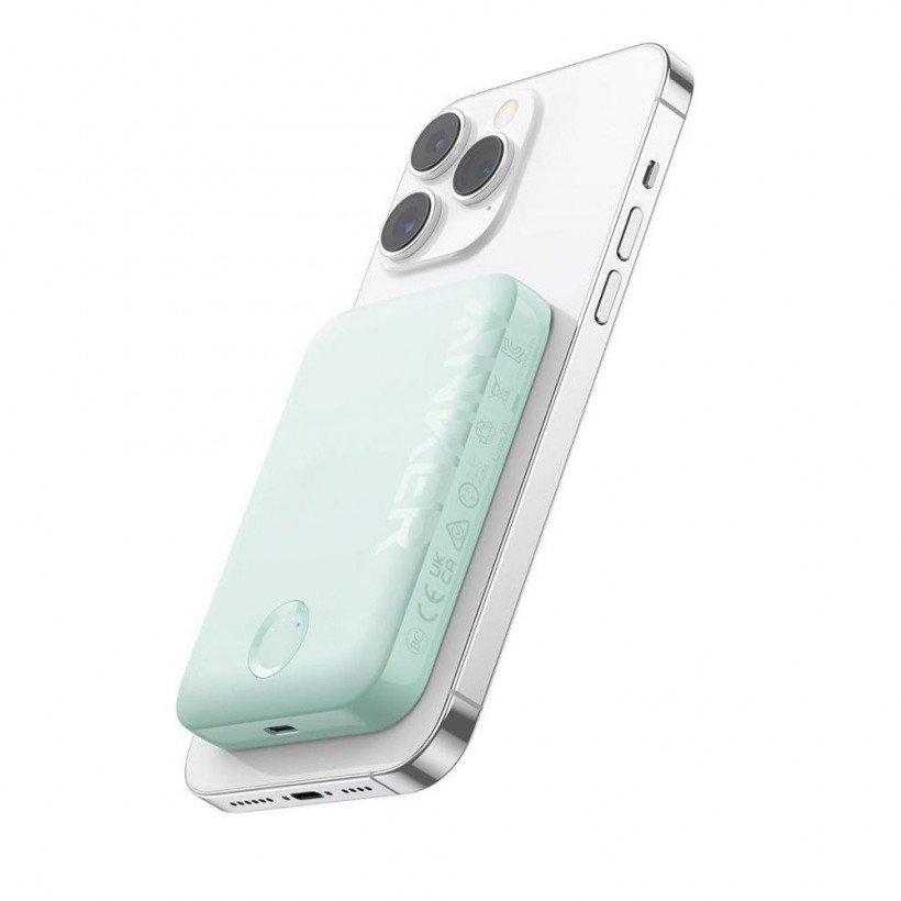 Зовнішній акумулятор (павербанк) Anker PowerCore 5K 321 5000 mAh MagGo Green (A1616061)