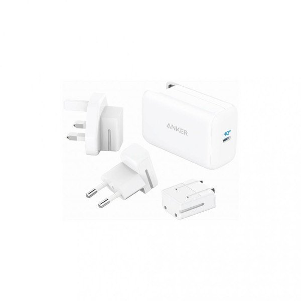 Мережевий зарядний пристрій Anker PowerPort III 65W Pod White (A2712H21)  Фото №0