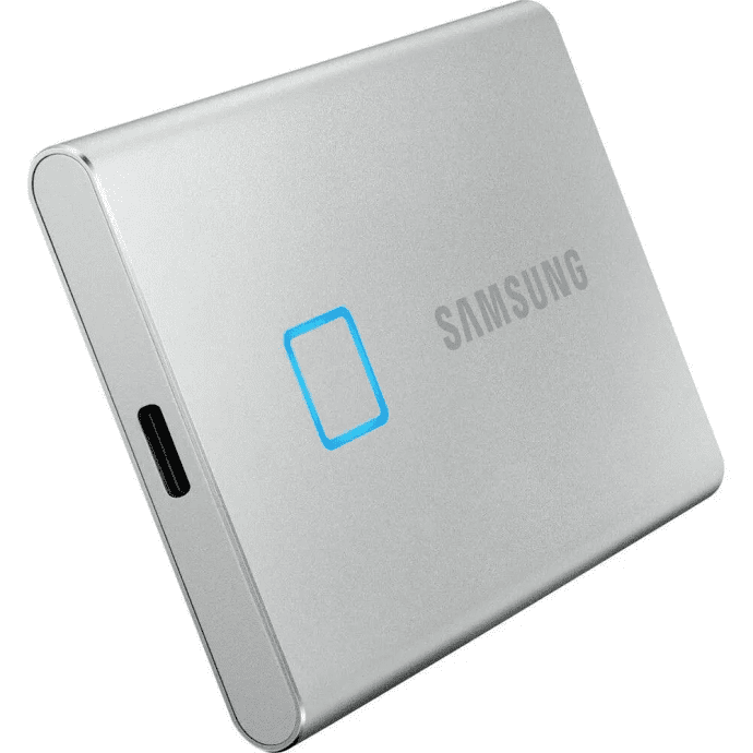 SSD накопичувач Samsung T7 Touch  1 TB Silver (MU-PC1T0S/WW)  Фото №0