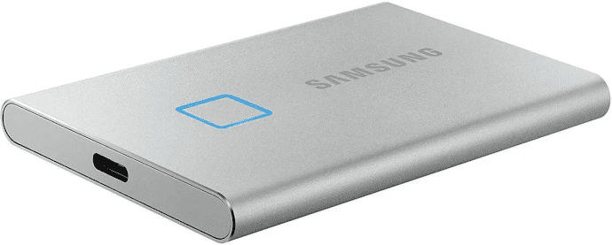 SSD накопичувач Samsung T7 Touch  1 TB Silver (MU-PC1T0S/WW)  Фото №1