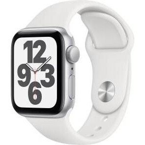 Смарт-годинник Apple Watch SE GPS 40mm Silver Aluminum Case w. White Sport B. (MYDM2)  Фото №0