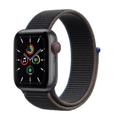 Смарт-годинник Apple Watch SE GPS 40mm Space Gray Aluminum Case with Charcoal Sport Loop (MYE02)  Фото №0