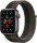 Смарт-годинник Apple Watch SE GPS + Cellular 44mm Space Grey Aluminium Case With Tornado/Grey Sport Loop (MKT53)  Фото №0