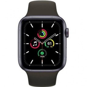Смарт-годинник Apple Watch SE GPS + Cellular 44mm Space Gray Aluminum Case with Black Sport B. (MYER2)