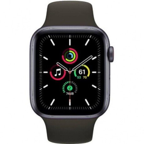 Смарт-годинник Apple Watch SE GPS + Cellular 44mm Space Gray Aluminum Case with Black Sport B. (MYER2)