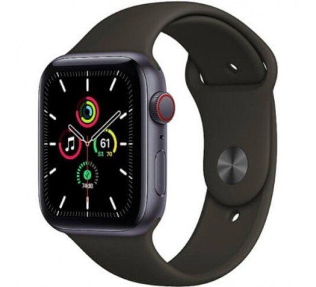 Смарт-годинник Apple Watch SE GPS + Cellular 44mm Space Gray Aluminum Case with Black Sport B. (MYER2)  Фото №0