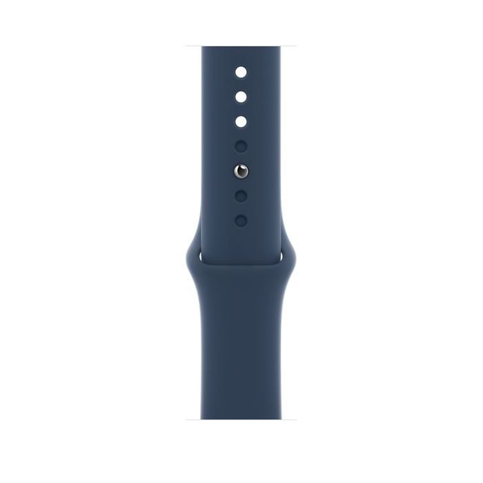 Смарт-часы Apple Watch SE GPS 44mm Silver Aluminum Case w. Abyss Blue S. Band (MKQ43)  Фото №1