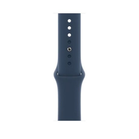 Смарт-часы Apple Watch SE GPS 44mm Silver Aluminum Case w. Abyss Blue S. Band (MKQ43)  Фото №1