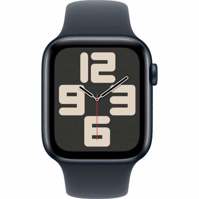 Смарт-годинник Apple Watch SE 2 GPS 44mm Midnight Aluminium Case w. Midnight Sport Band - S/M (MXEJ3)  Фото №6