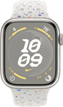 Смарт-часы Apple Watch Series 9 GPS 45mm Starlight Alu. Case w. Pure Pl. Nike S. Band - M/L (MR9P3+MUV13)