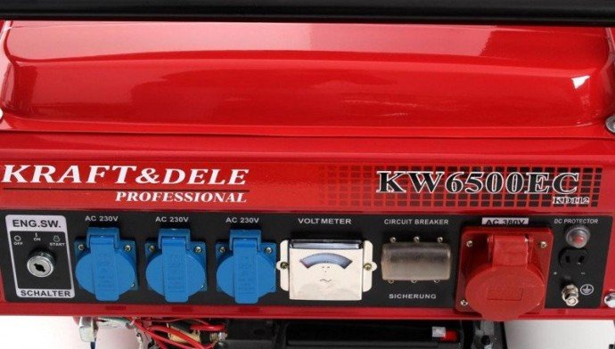Бензиновый генератор Kraft&amp;Dele KW-6500EC (KD112)  Фото №8