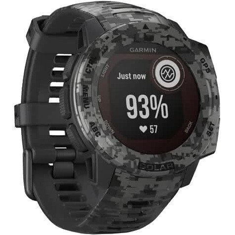 Смарт-часы Garmin Instinct Solar Graphite Camo (010-02293-05/010-02293-15)  Фото №1