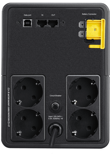 Лінійно-інтерактивне ДБЖ APC Back-UPS 900W/1600VA USB Schuko (BX1600MI-GR)  Фото №3