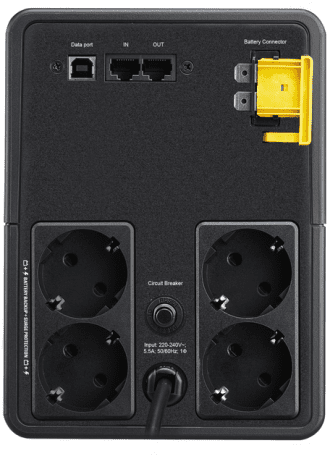 Лінійно-інтерактивне ДБЖ APC Back-UPS 900W/1600VA USB Schuko (BX1600MI-GR)  Фото №3