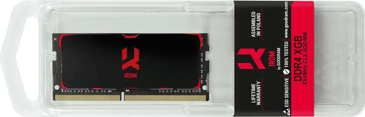 Пам&#039;ять для ноутбуків GOODRAM 16 GB SO-DIMM DDR4 3200MHz IRDM Black (IR-3200S464L16A/16G)