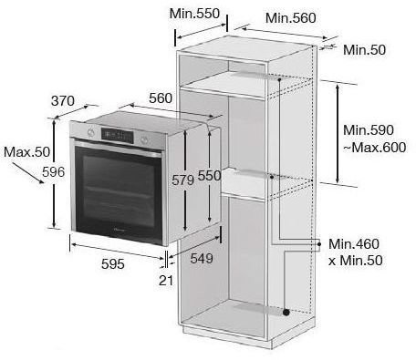 Духовка електрична DUAL COOK Samsung NV75N5671RM  Фото №1