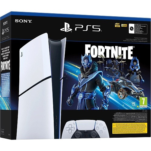 Стаціонарна ігрова приставка Sony PlayStation 5 Slim Digital Edition 1TB Fortnite Cobalt Star Bundle (1000045170)  Фото №5