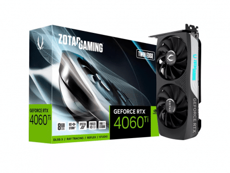 Відеокарта Zotac GAMING GeForce RTX 4060 Ti 8GB Twin Edge (ZT-D40610E-10M)  Фото №0