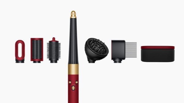 Мультистайлер Dyson Airwrap i.d. multi-styler and driver Curly+Coily Red Velvet/Gold (596928-01)  Фото №5