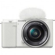 Компактный фотоаппарат со сменным объективом Sony ZV-E10 kit (16-50mm) White (ILCZVE10LW.CEC)