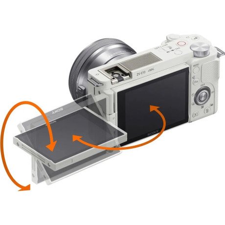 Бездзеркальний фотоапарат Sony ZV-E10 kit (16-50mm) White (ILCZVE10LW.CEC)  Фото №8