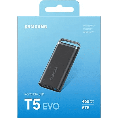 SSD накопичувач Samsung T5 EVO 8 TB (MU-PH8T0S)  Фото №17