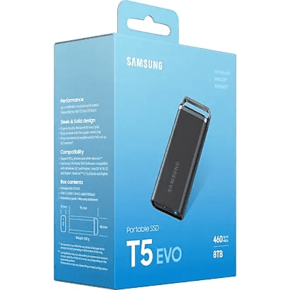 SSD накопичувач Samsung T5 EVO 8 TB (MU-PH8T0S)  Фото №18
