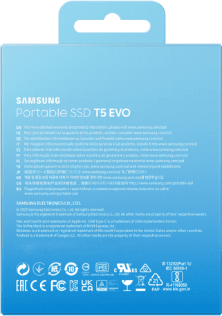 SSD накопичувач Samsung T5 EVO 8 TB (MU-PH8T0S)  Фото №10