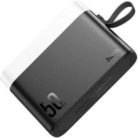 Внешний аккумулятор (павербанк) Hoco J94A Masterful 50000mAh 22.5W Black  Фото №1