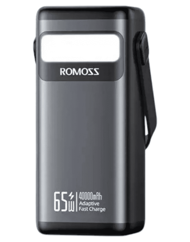 Внешний аккумулятор (павербанк) Romoss PMT40 40000mAh 65W Black (PMT40-182)