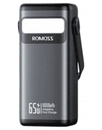 Зовнішній акумулятор (павербанк) Romoss PMT40 40000mAh 65W Black (PMT40-182)