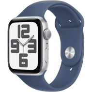 Смарт-годинник Apple Watch SE 2 GPS 44mm Silver Aluminium Case w. Denim Sport Band - M/L (MXER3) 