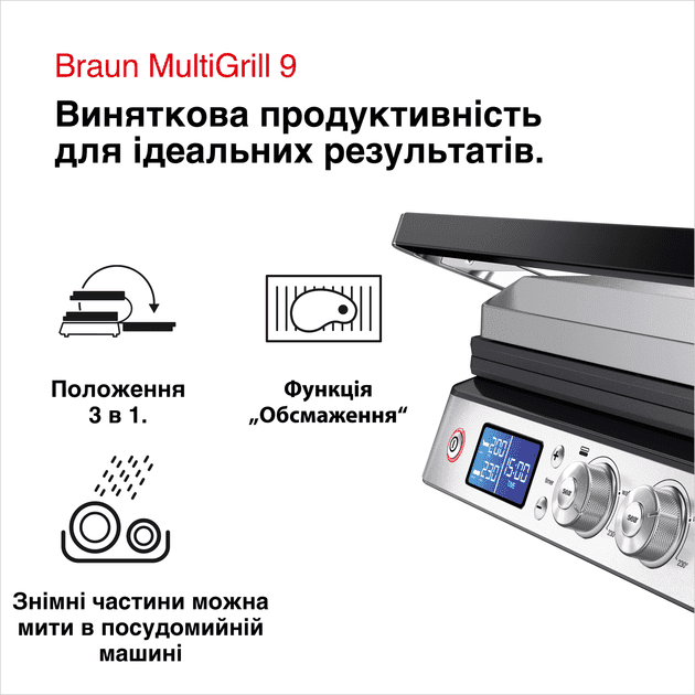 Електрогриль притискний Braun MultiGrill 9 CG 9043  Фото №3