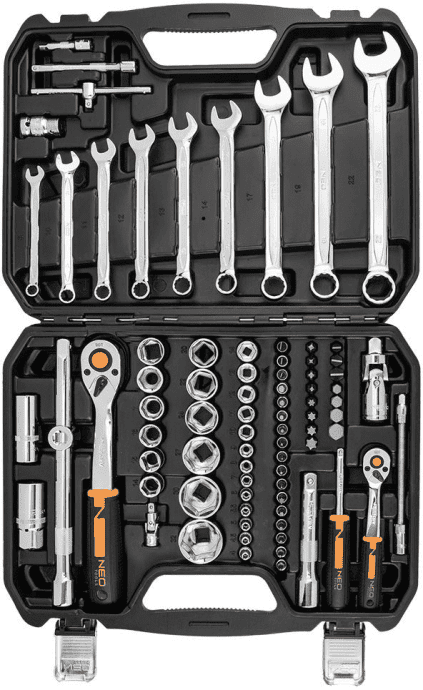 Набор торцевых головок с трещоткой NEO Tools 10-059  Фото №1