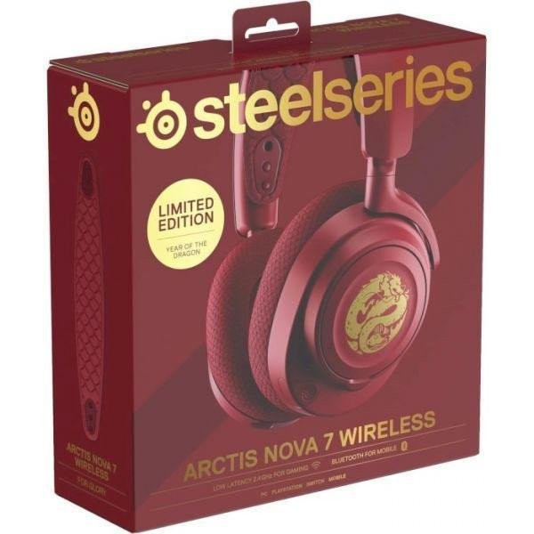 Наушники с микрофоном SteelSeries Arctis Nova 7 Wireless Dragon Edition (61557)  Фото №6
