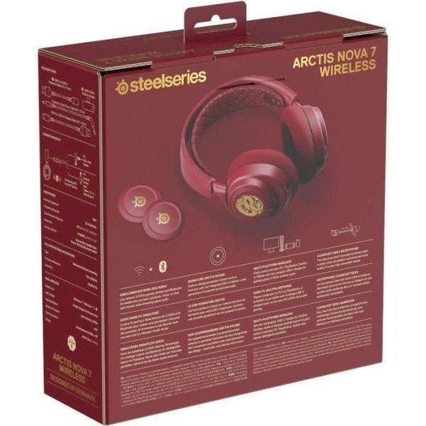 Наушники с микрофоном SteelSeries Arctis Nova 7 Wireless Dragon Edition (61557)  Фото №7