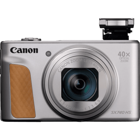 Компактний фотоапарат Canon PowerShot SX740 HS Lite Silver (2956C031AA)  Фото №1
