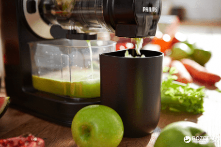 Соковитискач шнековий Philips HR1889/70  Фото №17