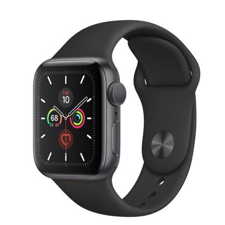 Смарт-годинник Apple Watch Series 5 GPS 40mm Space Gray Aluminum w. Black b.- Space Gray Aluminum (MWV82)  Фото №1