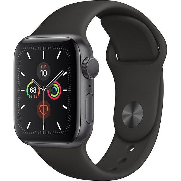 Смарт-годинник Apple Watch Series 5 LTE 40mm Space Gray Aluminum w. Black b.- Space Gray Aluminum (MWWQ2)  Фото №0