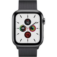 Смарт-часы Apple Watch Series 5 LTE 44mm Space Black Steel w. Space Black Milanese Loop - Space Black Steel (MWW82) 