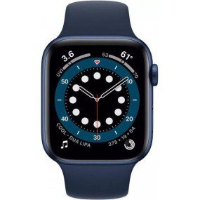 Смарт-часы Apple Watch Series 6 GPS 44mm Blue Aluminum Case w. Deep Navy Sport B. (M00J3)