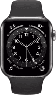 Смарт-часы Apple Watch Series 6 GPS + Cellular 40mm Space Gray Aluminum Case w. Black Sport B. (M02Q3)