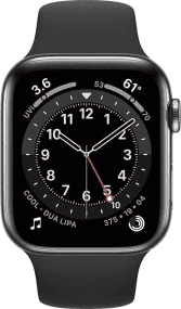 Смарт-годинник Apple Watch Series 6 GPS + Cellular 40mm Space Gray Aluminum Case w. Black Sport B. (M02Q3)
