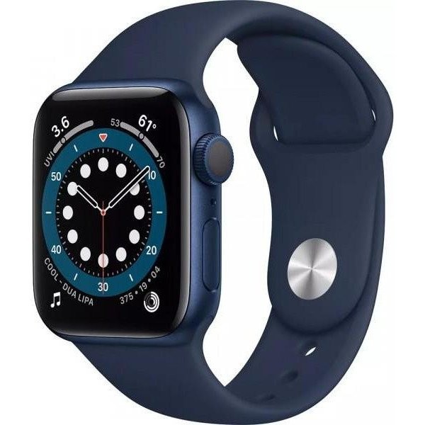 Смарт-часы Apple Watch Series 6 GPS + Cellular 40mm Blue Aluminum Case w. Deep Navy Sport B. (M02R3)  Фото №1