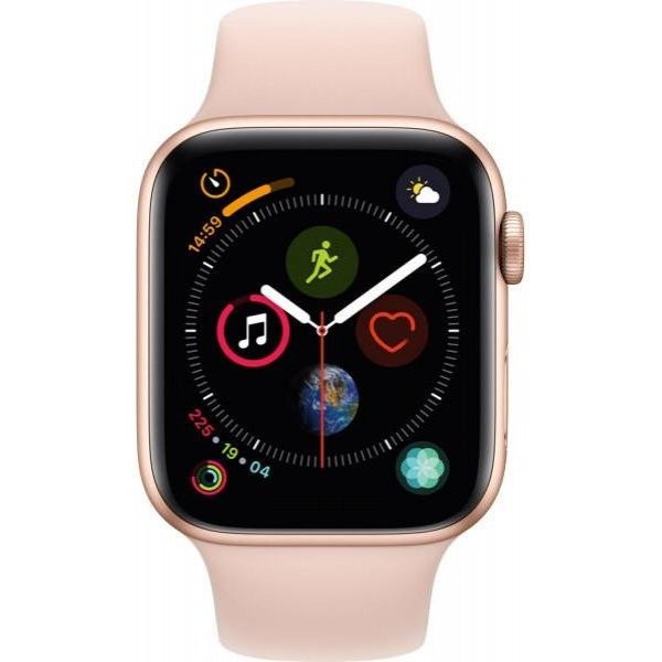Смарт-часы Apple Watch Series 6 GPS + Cellular 44mm Gold Aluminum Case with Pink Sand Sport Band (M07G3)