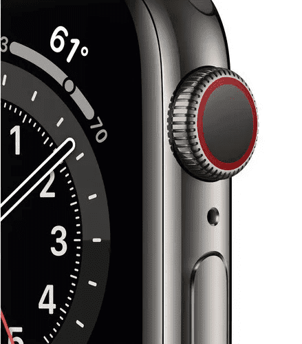Смарт-годинник Apple Watch Series 6 GPS + Cellular 40mm Graphite Stainless Steel Case w. Black Sport B. (M02Y3)  Фото №2